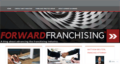 Desktop Screenshot of forwardfranchising.com