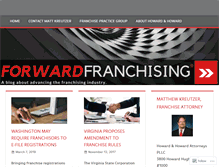 Tablet Screenshot of forwardfranchising.com